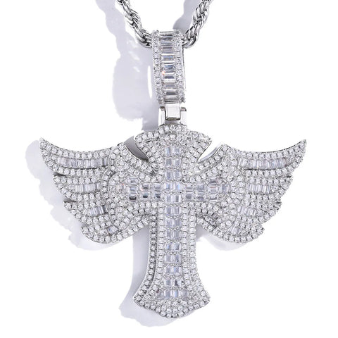 Angel Wings Cross Pendant