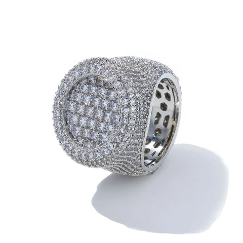 Big Round Bling Cubic Ring