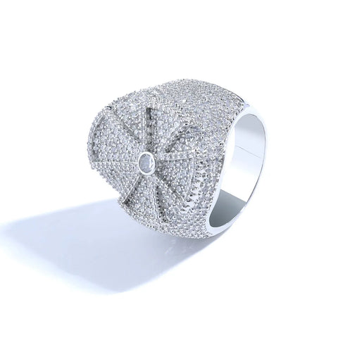 Iced Out Cross Ring